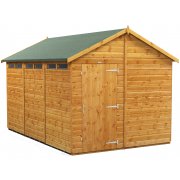 Power 12x8 Apex Secure Garden Shed - Single Door